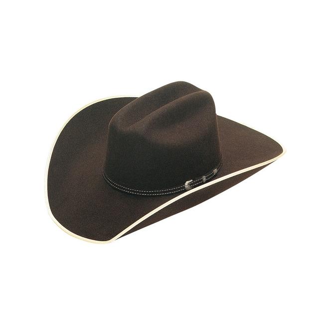 Ruidoso Brown Cream Bound Felt Hat