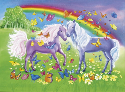 Ravensburger Rainbow Horses Puzzle 2x24pc