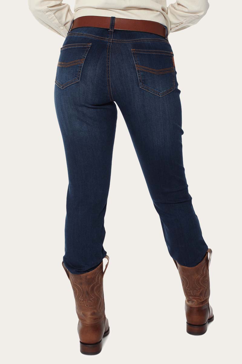Ringers Western Victoria Womans Mid Rise Straight Leg -  Classic Blue