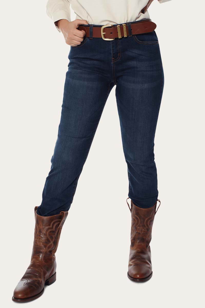 Ringers Western Victoria Womans Mid Rise Straight Leg -  Classic Blue