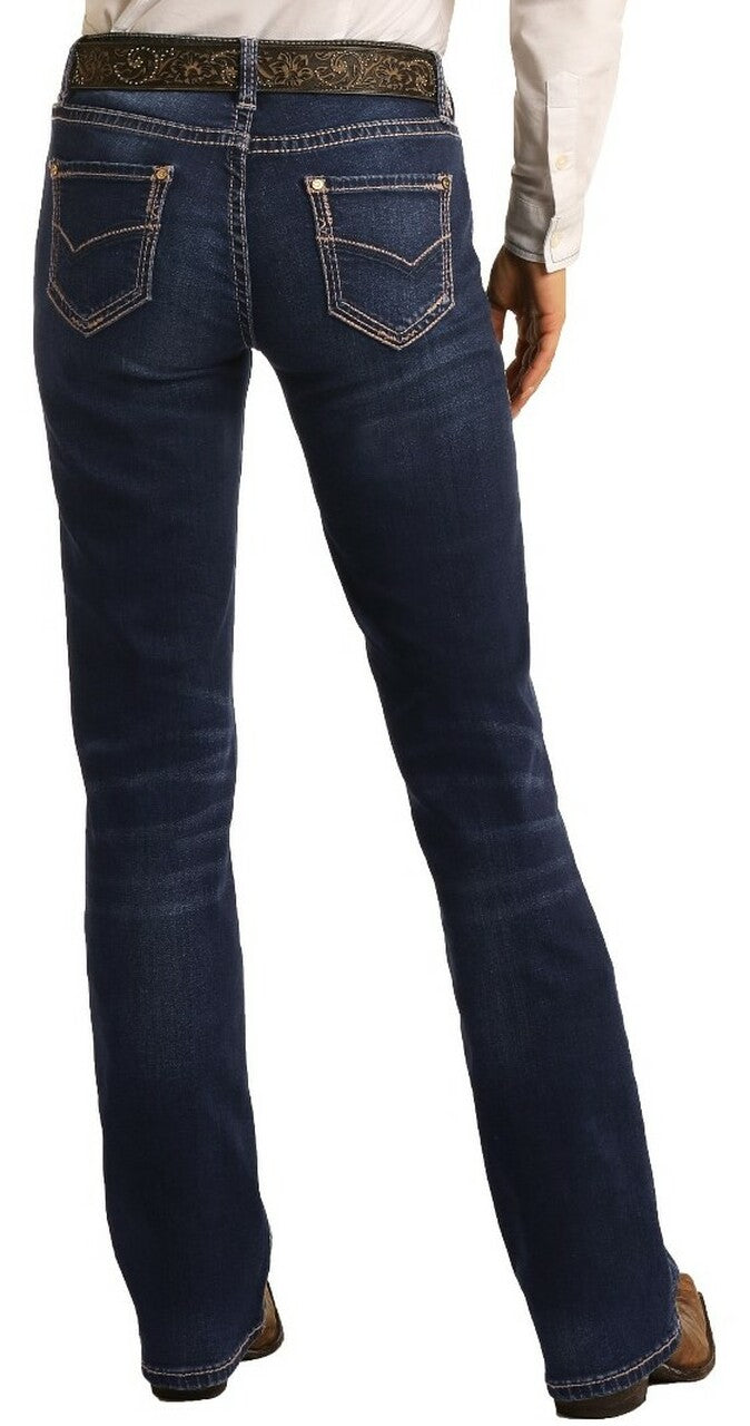 Womans Rock & Roll Cowgirl Extra stretch midrise Riding Jean